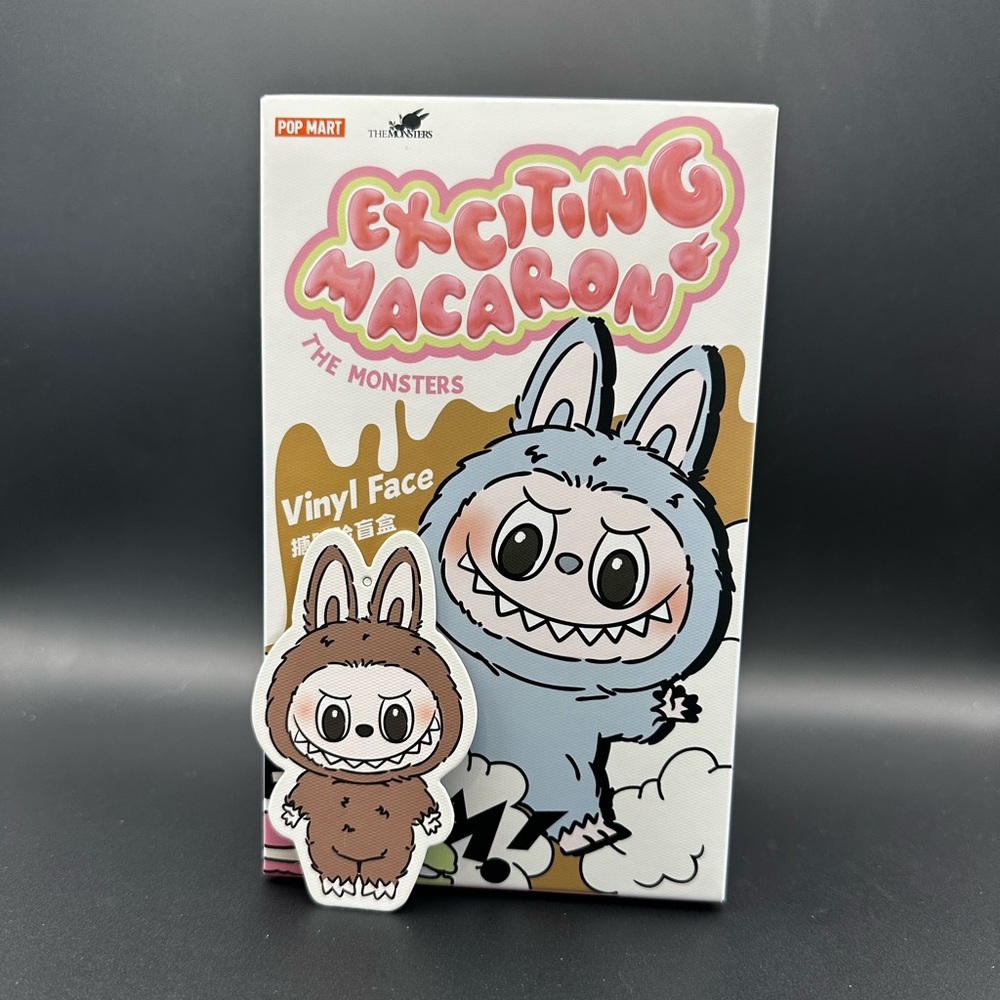 Labubu Exciting Macaron Vinyl Face Plushie - Toffee